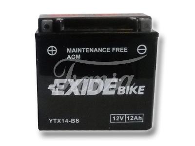 MOTO - Motobaterie EXIDE 12V, 10Ah YTX14-BS