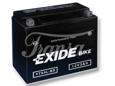 MOTO - Motobaterie EXIDE 12V, 3 Ah YTX4L-BS