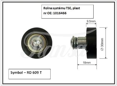 PŘÍSLUŠENSTVÍ - Rolna plachtová systému TSE, plast 30x9,5mm