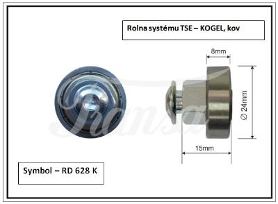 PŘÍSLUŠENSTVÍ - Rolna plachtová systému TSE - KOGEL, kov 24x8mm