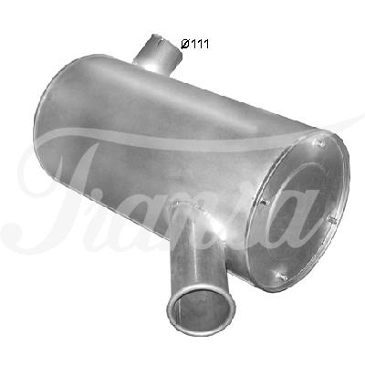 VÝFUKY EU - Tlumič výfuku IVECO EUROTECH, EUROSTAR, L=790mm, Ø=390mm, Ø hrdla=111mm