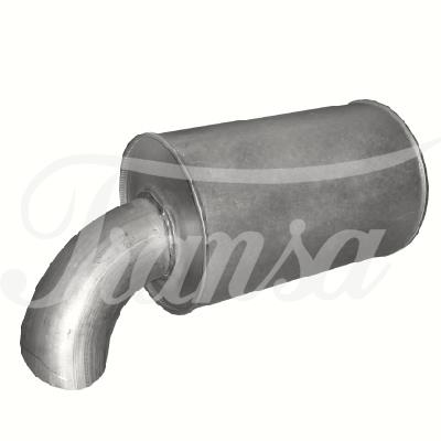 VÝFUKY EU - Tlumič výfuku VOLVO FL, FH, FM, FM, FH16, RVI MAGNUM, PREMIUM, koncový, L=660mm, EURO 4,5 