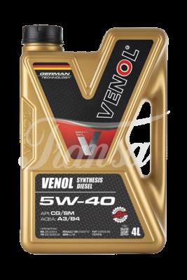 VENOL - VENOL 5W40 - Syntetický motorový olej Diesel Activ CG/SM 4 litry 